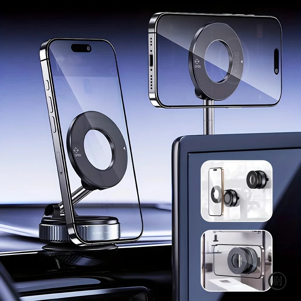 360° Magnetic Vacuum Phone Mount